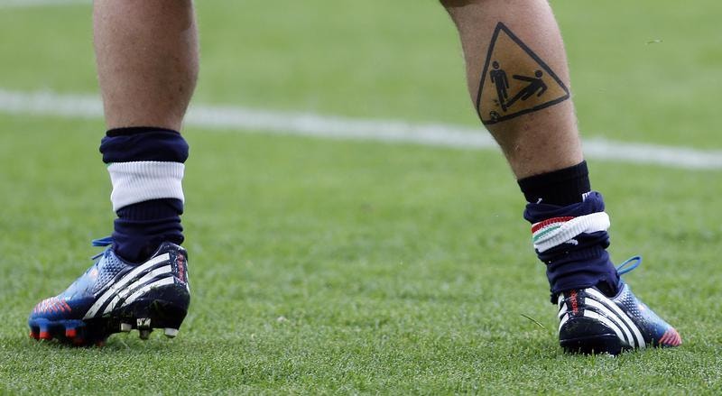  O futebolista italiano Daniele De Rossi, no euro 2012. Tony Gentile / Reuters 