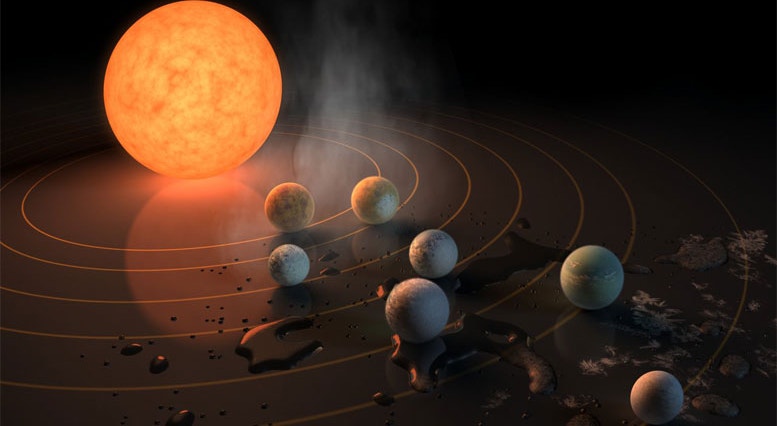 Astrónomos da Universidade de Amsterdão apresentaram modelo de formação planetária diferente de todas as teorias existentes, com base em Trappist-1.
