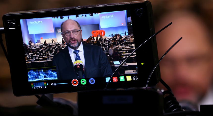 Martin Schulz num comício do SPD em Bona. Foto: Wolfgang Rattay - Reuters