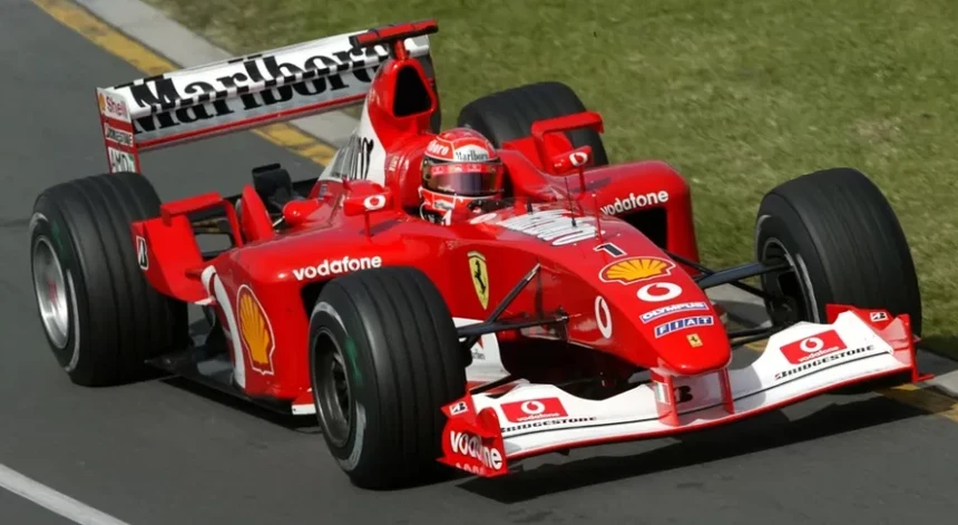 O Ferrari F1-2000 está para já avaliado em 13,6 milhões de euros
