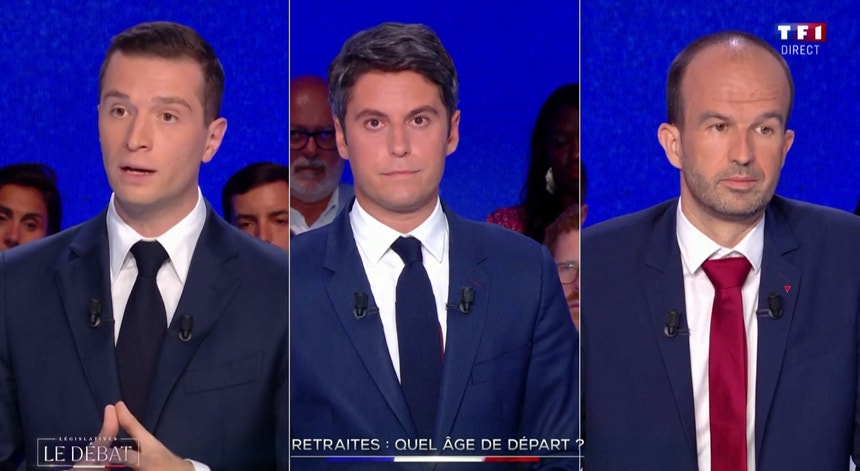 Eleições França. Principais candidatos frente a frente pela primeira vez