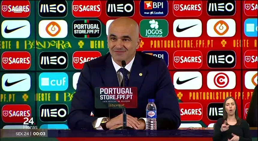 Roberto Martinez ensaia as escolhas para o Euro2024
