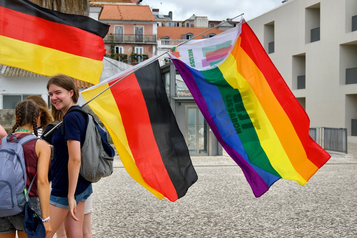  Peregrinos alem&atilde;es afirmam haver lugar para diversidade entre jovens cat&oacute;licos | Rita Faria Fernandes - Antena 1/RTP  