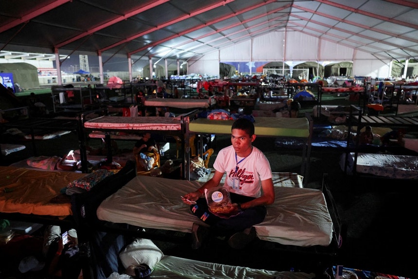 Acampamentos temporários na Venezuela albergam atualmente 10.702 pessoas