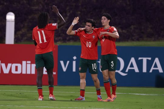 Imagem de Portugal nas meias-finais do Mundial de sub-17