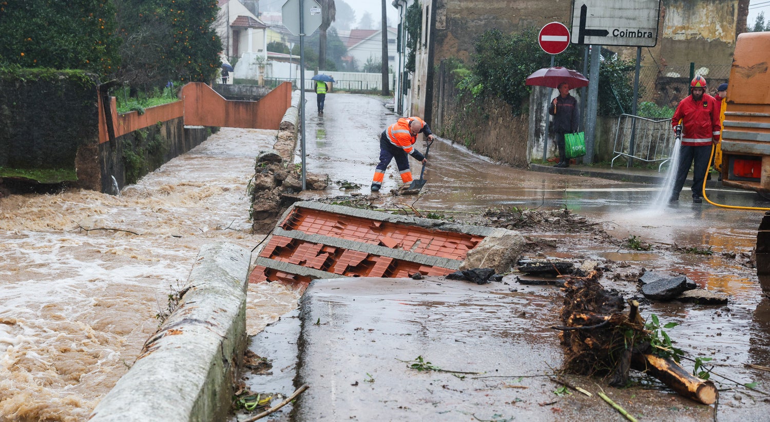Three thousand people displaced in Coimbra. Persistent rain expected in the North and Centre regions