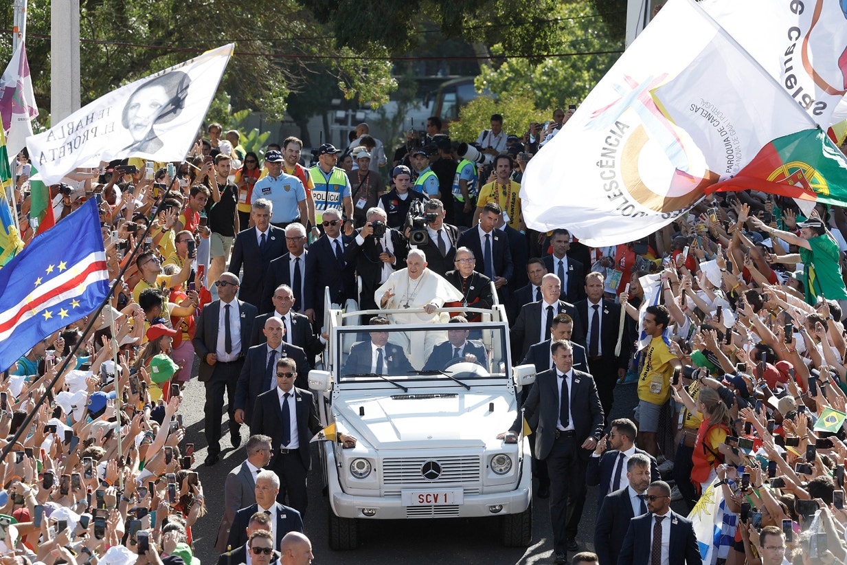  Papa chega ao Parque Eduardo VII | Ant&oacute;nio Pedro Santos - LUSA 