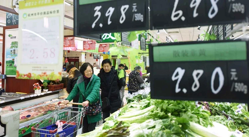 Imagem ilustrativa: Preços sobem na China ao ritmo mais alto em três anos