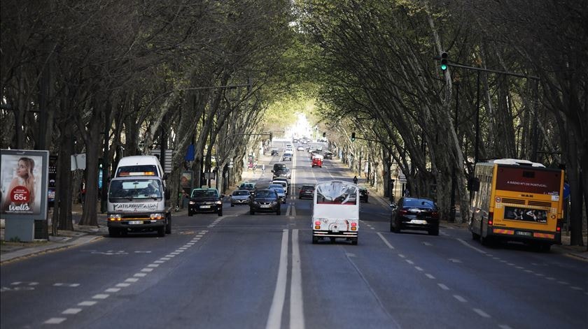 A Avenida da Liberdade continua a ser o ponto mais crítico da poluição em Lisboa
