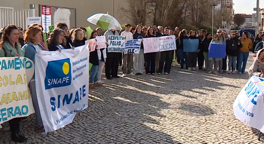Imagem ilustrativa: Protesto em Pinhal Novo por causa de falta de funcionários