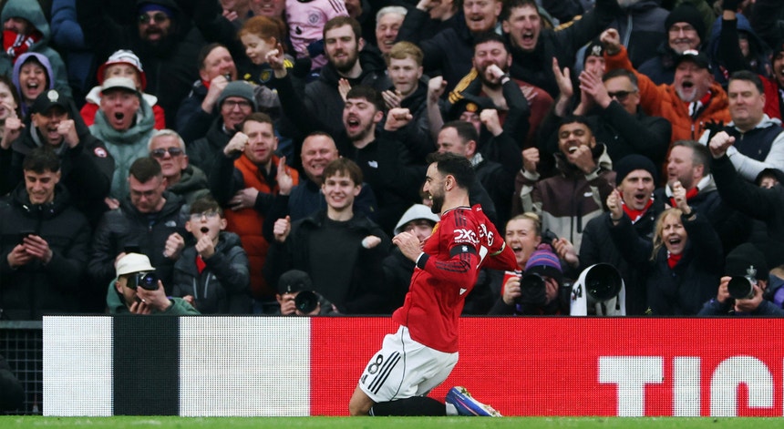 Imagem de Bruno Fernandes marca na vitória do Manchester United