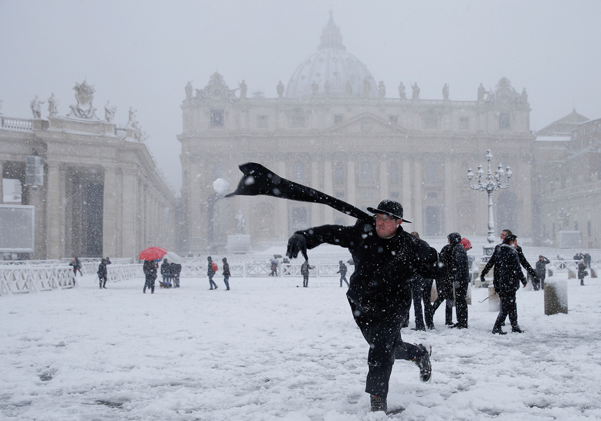  Nev&atilde;o em Roma /Max Ross - Reuters 