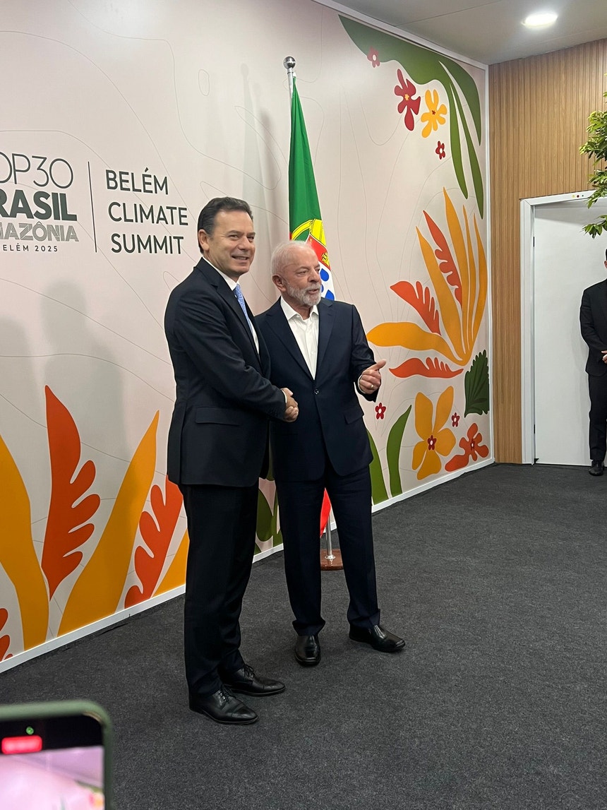 Imagem de Imigração foi tema de conversa. Montenegro tranquiliza Lula na questão da comunidade brasileira em Portugal