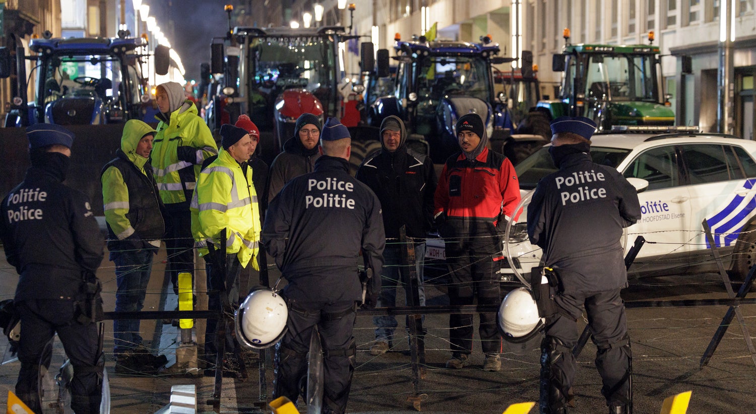 Agricultores em Bruxelas