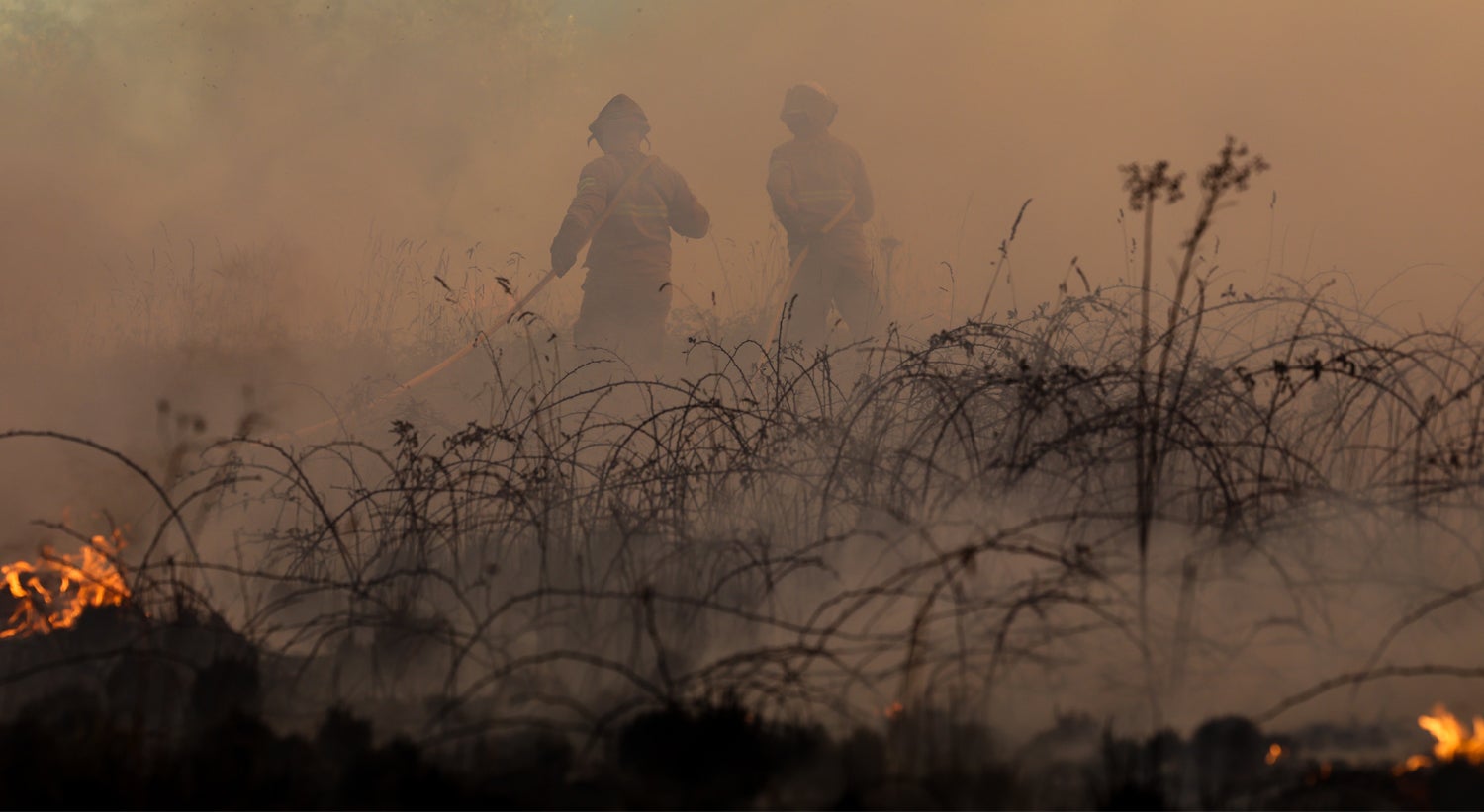 Arganil, Poiares e G�is. Inc�ndio em resolu��o com mais de 500 operacionais ainda no terreno