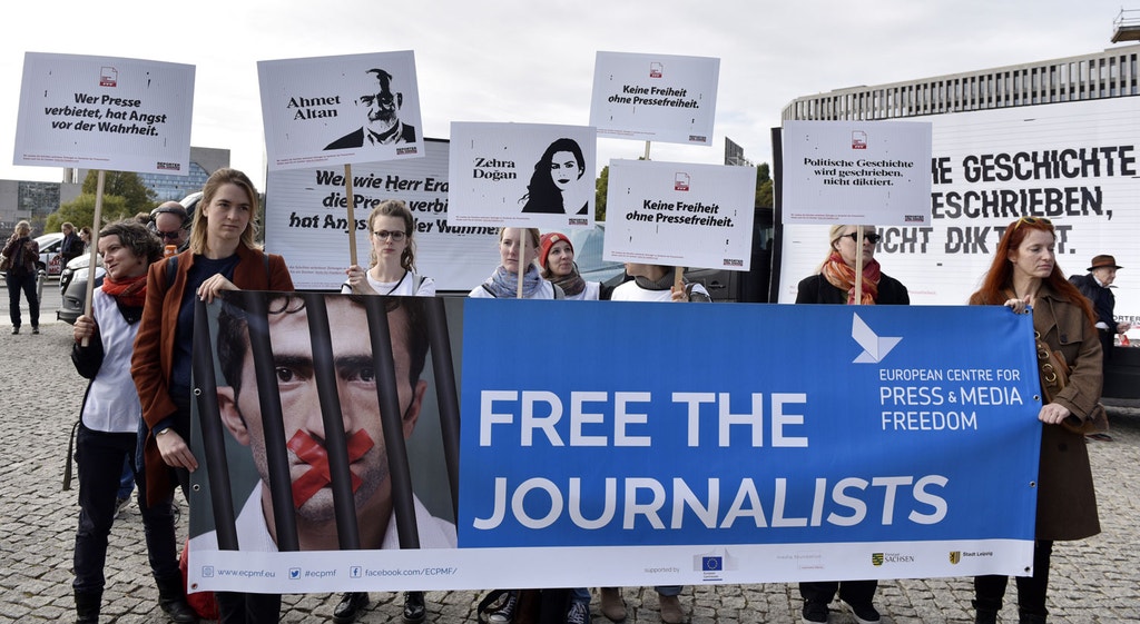 Imagem ilustrativa: Erdogan recebido com protestos