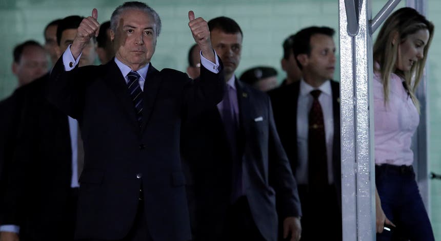 O presidente brasileiro, Michel Temer, à saída do hospital militar de Brasília. Foto: Ueslei Marcelino - Reuters O presidente brasileiro, Michel Temer, à saída do hospital militar de Brasília. Foto: Ueslei Marcelino - Reuters
