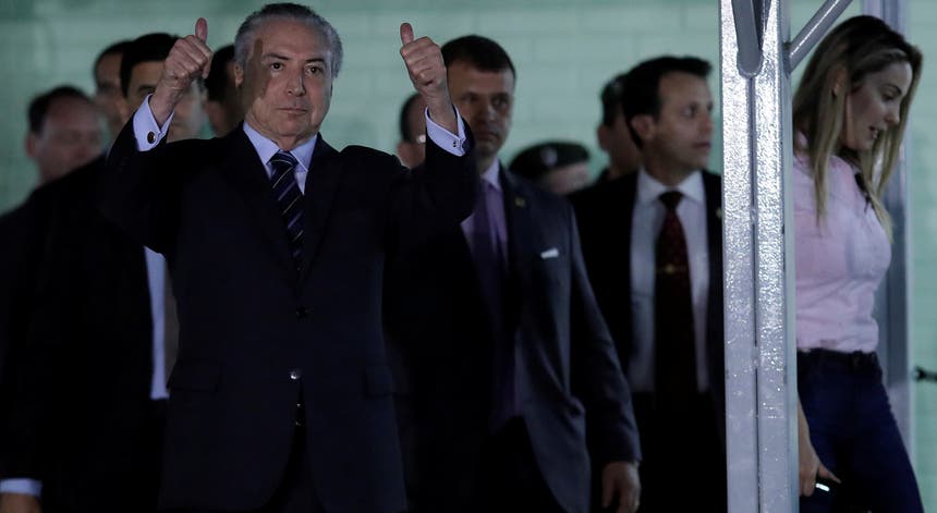 O presidente brasileiro, Michel Temer, à saída do hospital militar de Brasília. Foto: Ueslei Marcelino - Reuters