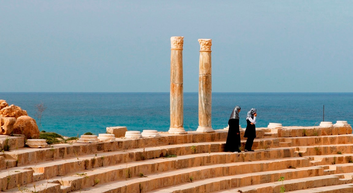  Libia, Leptis Magna, s&iacute;tio arqueol&oacute;gico romano amea&ccedil;ado de afundamento | Youssef Boudlal - Reuters  