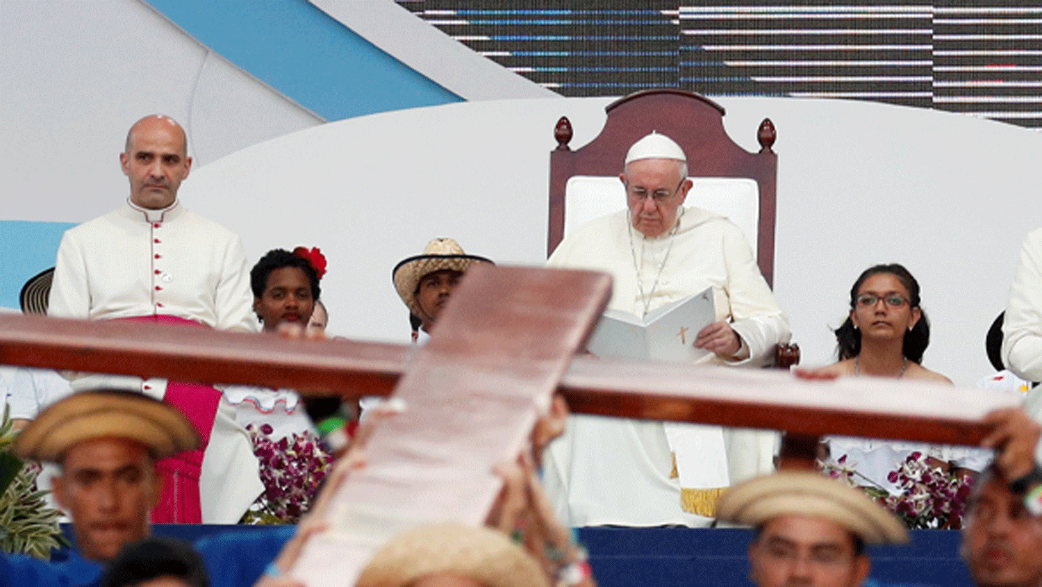 O Papa Francisco na JMJ da Cidade do Panam&aacute; Foto - Alessandro Bianchi Reuters