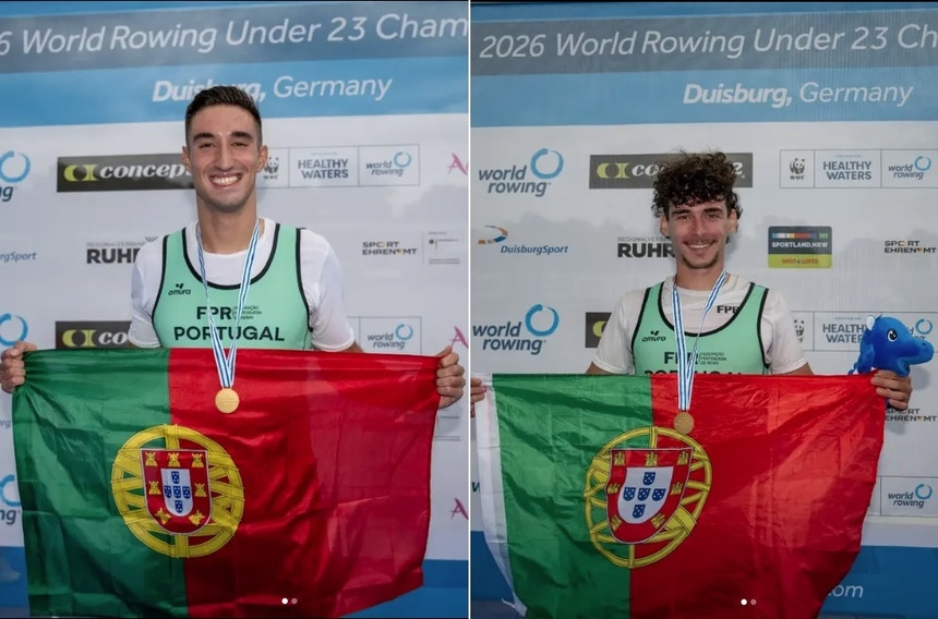 Imagem de Remadores João Veloso e Diogo Gonçalves sagram-se campeões mundiais de sub-23