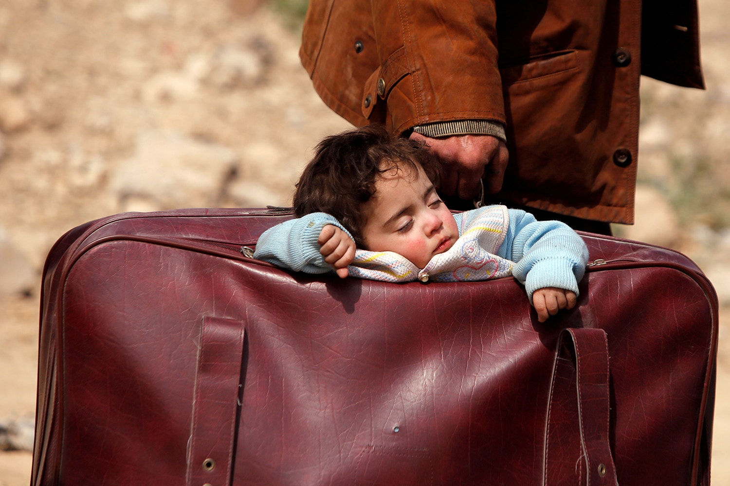  &Ecirc;xodo de Ghouta na S&iacute;ria /Omar Sanadiki - Reuters 