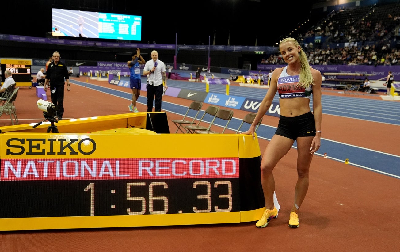 Recorde mundial para a brit�nica Keely Hodgkinson nos 800 metros