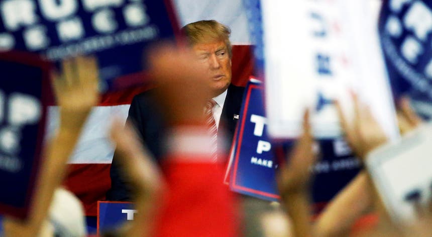 Donald Trump num comício no Ohio. Foto: Jonathan Ernst - Reuters