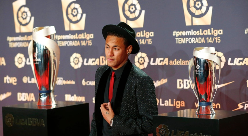 Neymar foi o melhor jogador americano da liga espanhola de futebol
