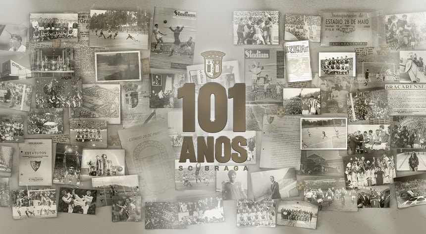 Esta quarta-feira é dia de evocar 101 anos de história do Sporting de Braga

