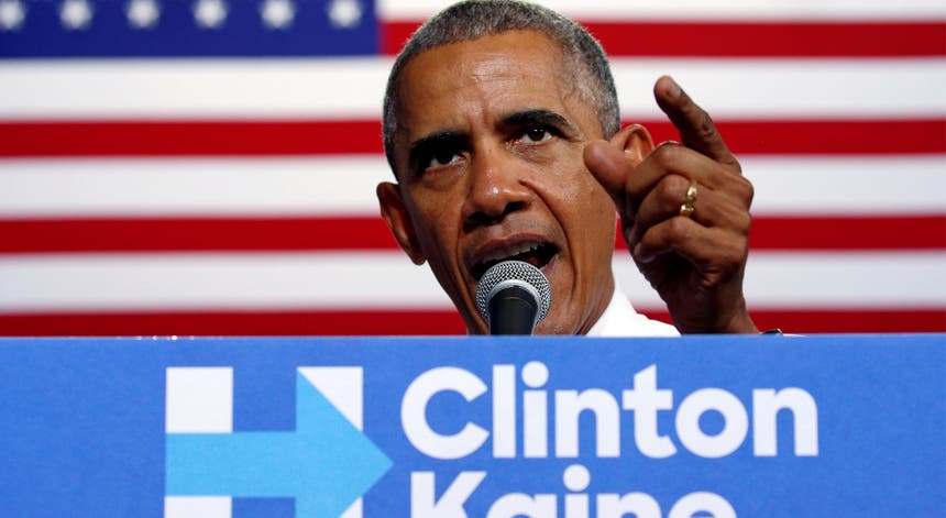 Barack Obama num comício de apoio a Hillary em Miami. Foto: Kevin Lamarque - Reuters