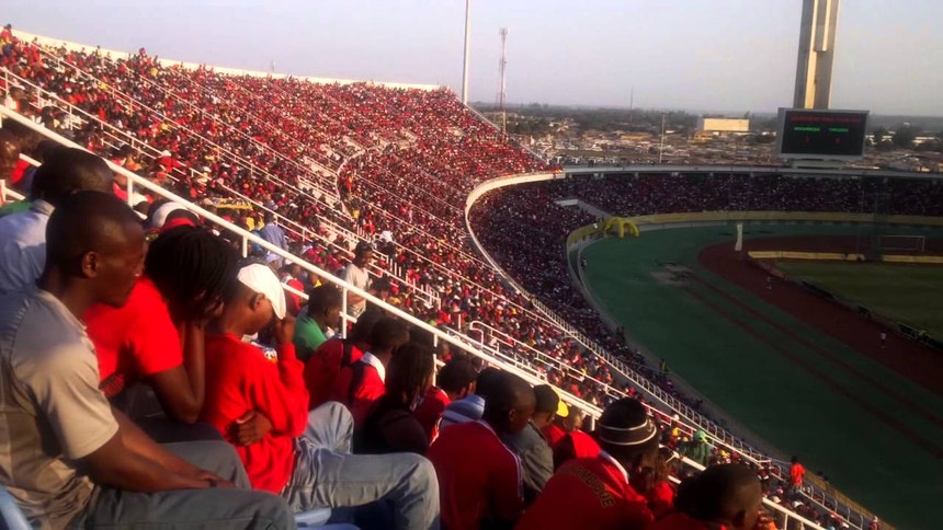 O Estádio Nacional do Zimpeto foi chumbado pela Confederação Africana de Futebol
