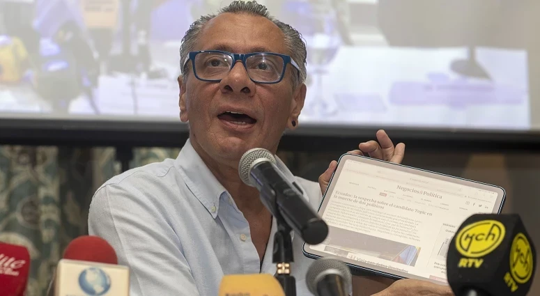 Jorge Glas está em greve de fome
