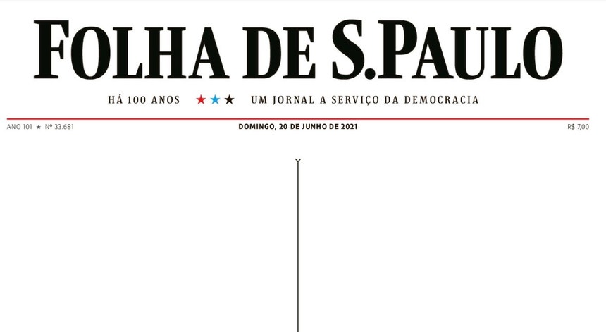 Ninguém ficou indiferente à página em branco do jornal brasileiro
