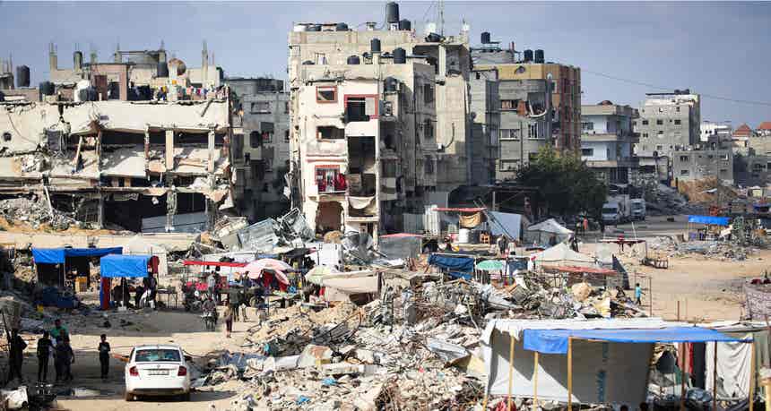 O mercado de sobrevivncia que cresce em Gaza em tempos de guerra