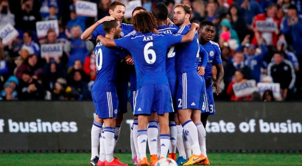 O Chelsea festejou no último jogo da época
