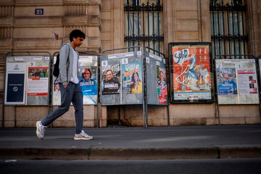 Imagem ilustrativa: Último dia de campanha para a primeira volta das eleições municipais em França