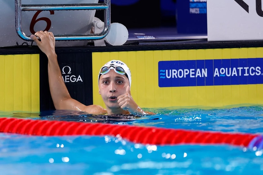 Imagem de Taranto2026. Nadadora Francisca Martins conquista ouro nos 400 metros livres