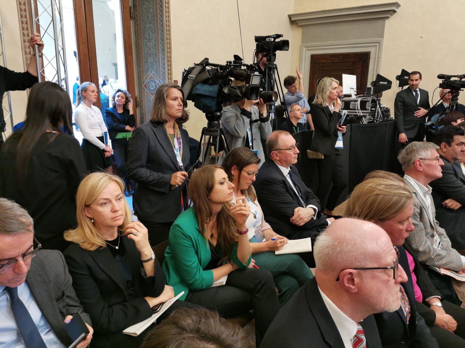  Spitzenkandidaten depois do debate: Guy Verhofstadt, Manfred Weber, Sky Keller e Frans Timmermans. Fonte: EUI 