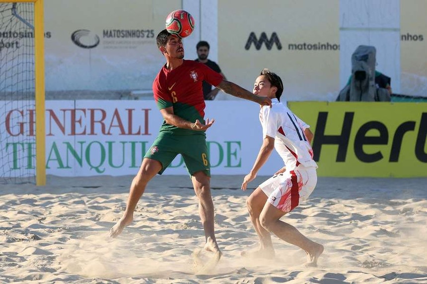 A seleção portuguesa venceu a congénere nipónica
