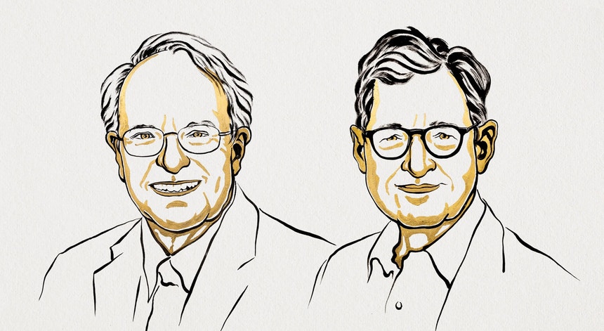 Imagem de Estabilização macroeconómica. Robert E. Hall e Michael Woodford são os vencedores do Nobel da Economia de 2026