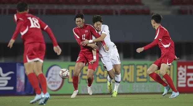 O jogo entre as Coreias deixou marcas

