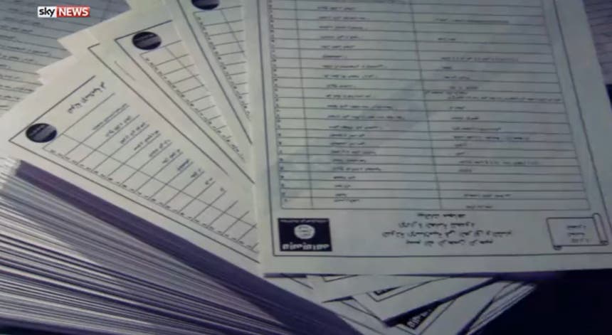 Detalhe dos ficheiros secretos dos membros do grupo Estado Islâmico Detalhe dos ficheiros secretos dos membros do grupo Estado Islâmico