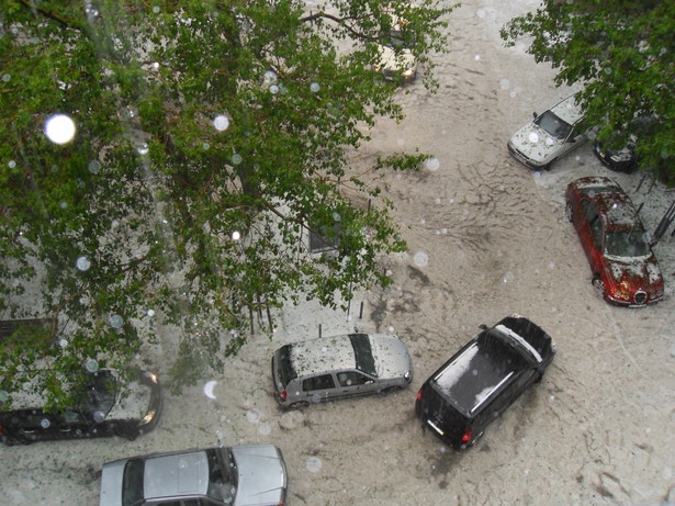  Granizo na zona de Benfica 