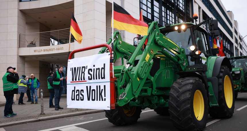 Crise agrícola. Protestos em vários países da Europa