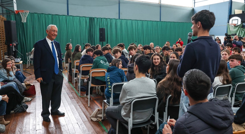 Imagem ilustrativa: Marcelo Rebelo de Sousa iniciou em Águeda "ciclo de aulas-debate"