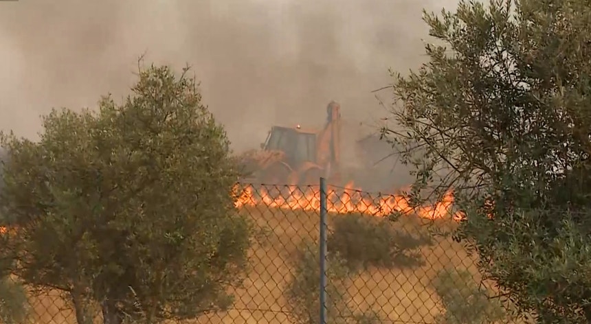 Massive Wildfire Engulfs Two-Thirds of Alandroal, Alentejo - Emergency Teams Battle Blaze