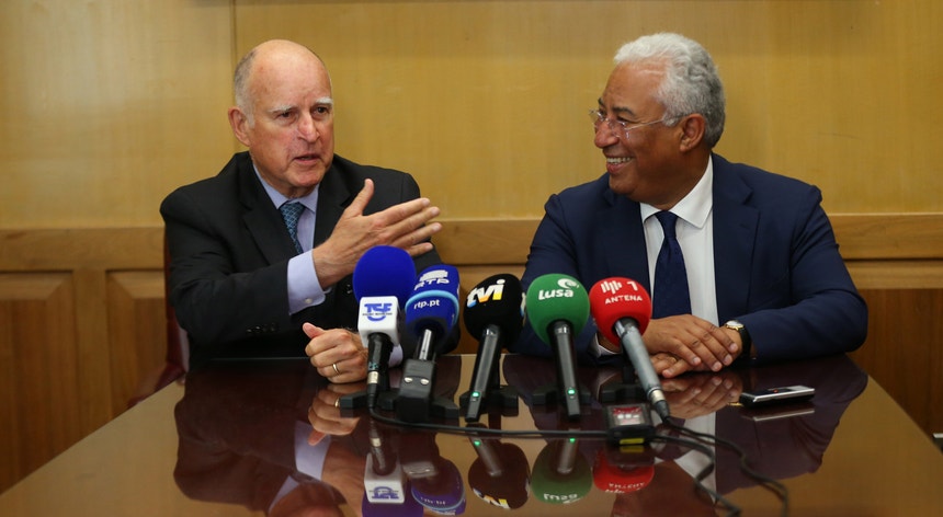 A adesão de Portugal ao memorando <i>Under 2 coalition</i> foi anunciada por António Costa após uma reunião com o governador da Califórnia, Jerry Brown
