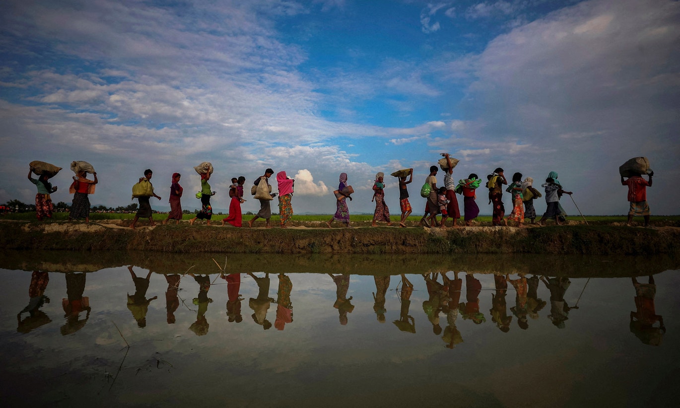  Refugiados da minoria Rohingya em fuga de Myanmar, 2017 | Hannah McKay - Reuters 