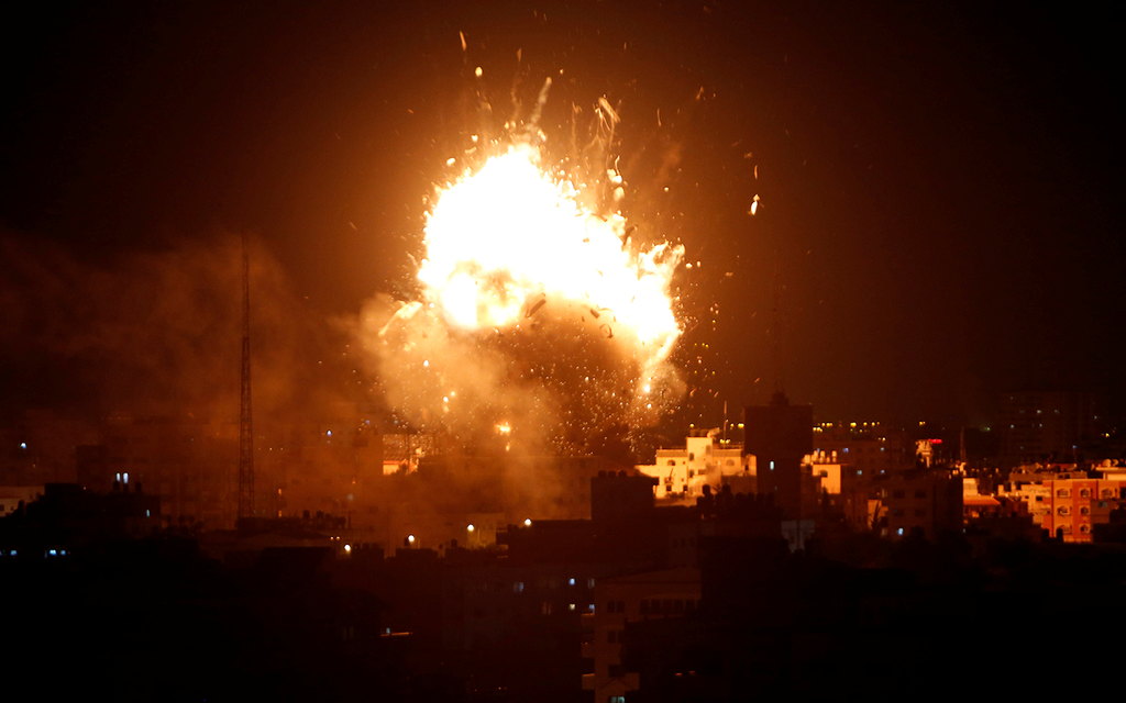 Imagem ilustrativa: Bombardeamentos em Gaza